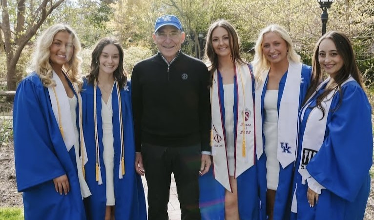 UK President with Students